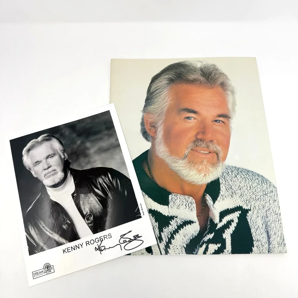 Kenny Rogers Signed Photo Autograph 1987 10th Anniversary Tour Program Dole